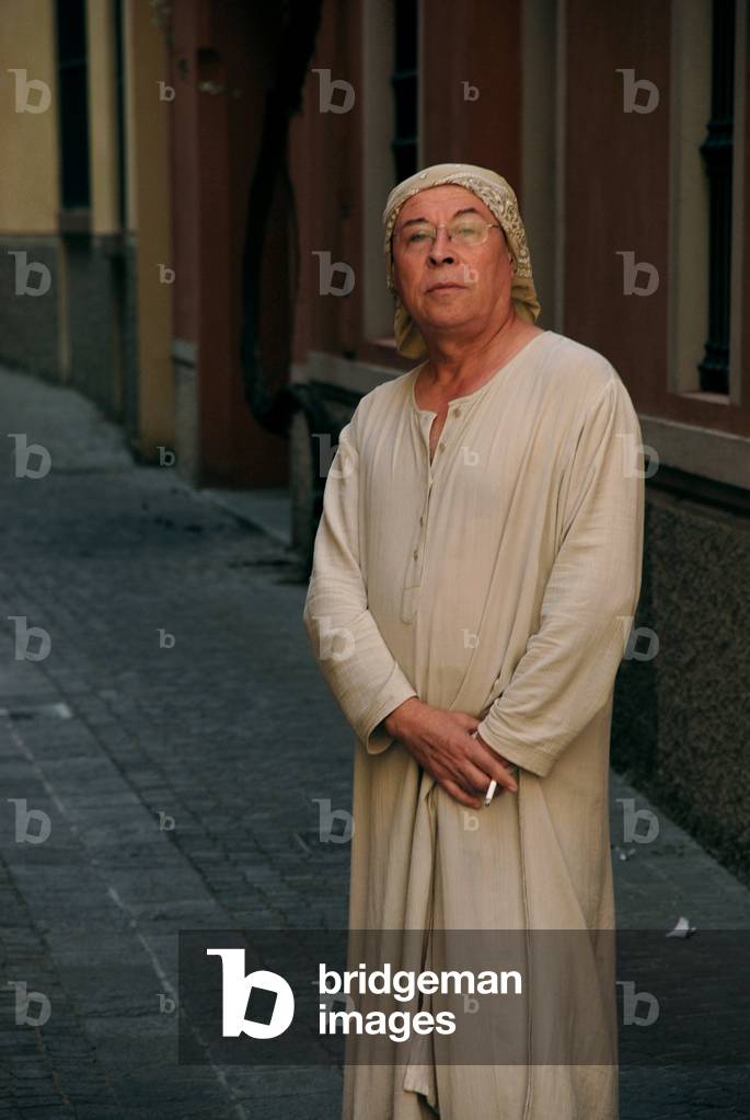 Portrait of the writer Pedro Lemebel. Photography 09/2008