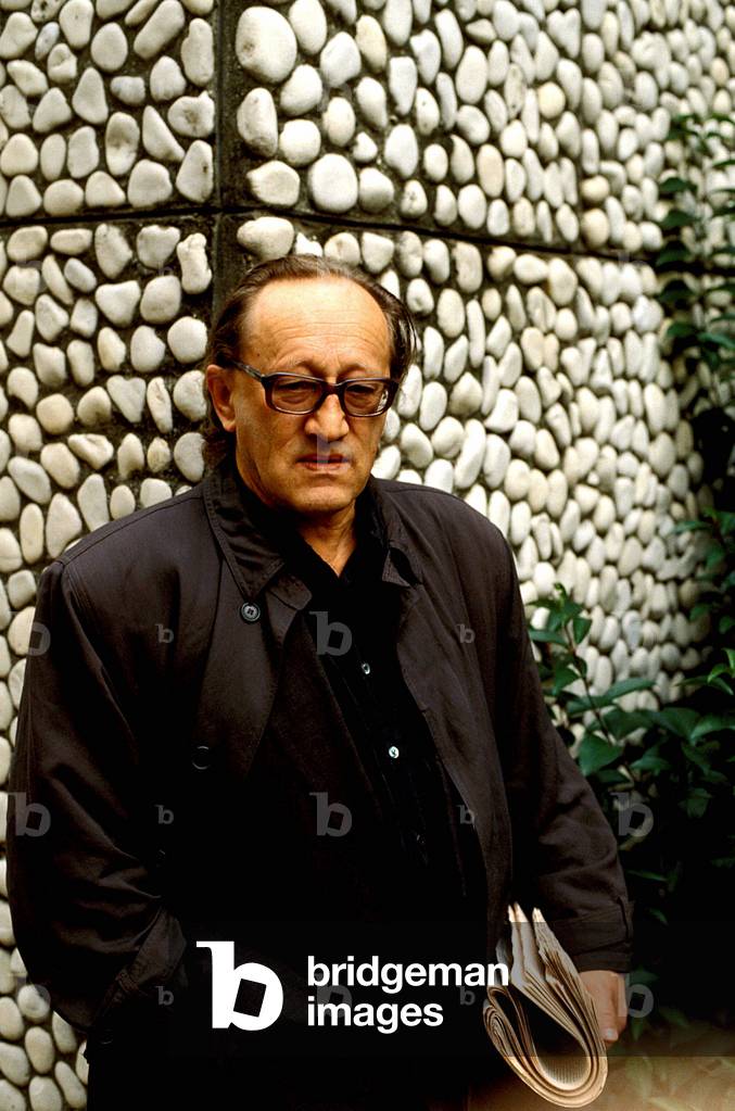 Portrait of German poet and playwright, Heiner Muller (1929-1995).