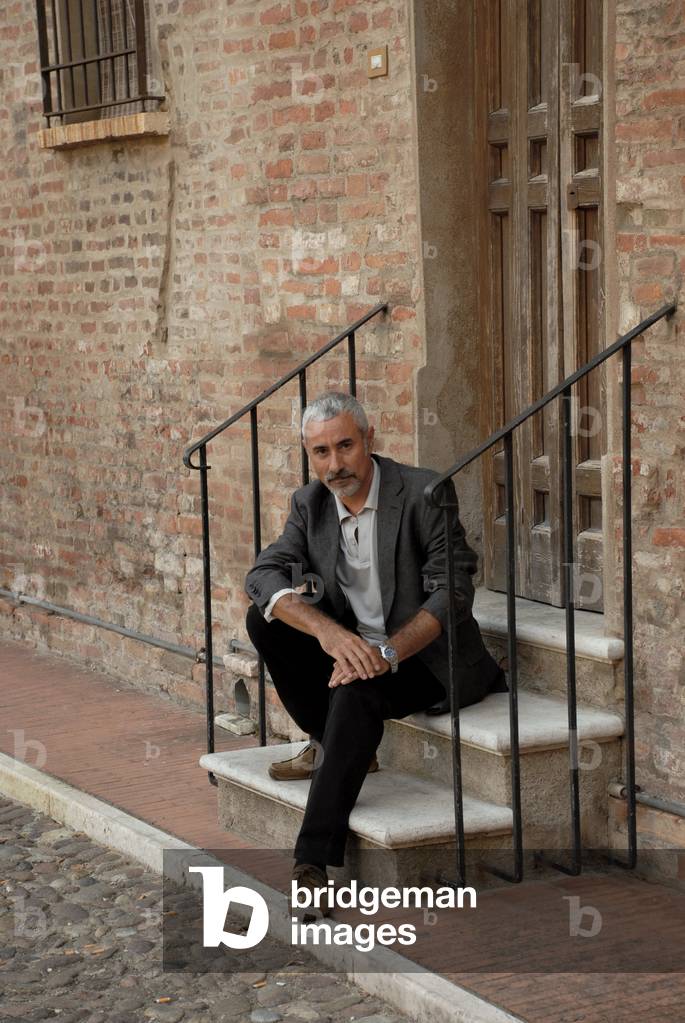 Portrait of the writer Pino Cacucci. Photography 09/2008