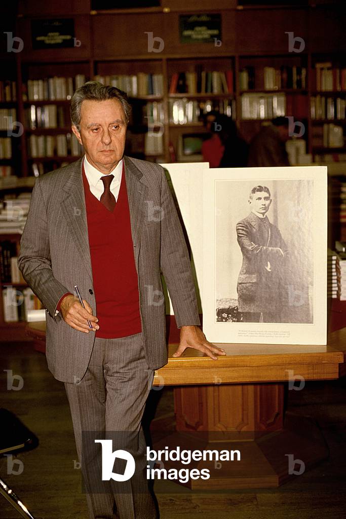 Portrait of the Italian writer Pietro Citati.