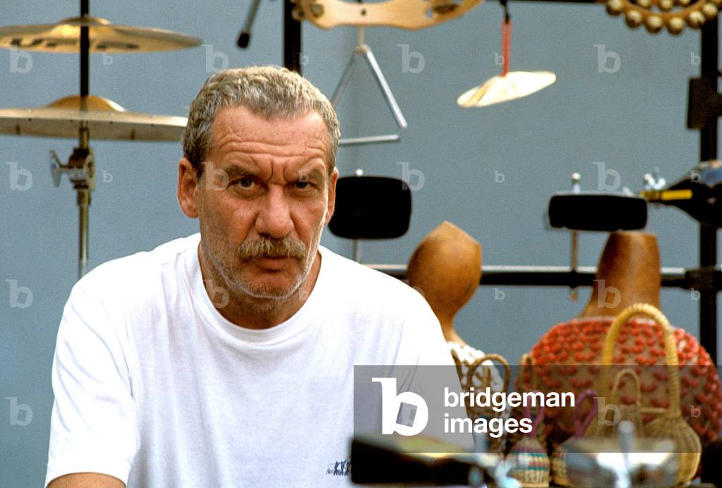 Portrait of the Italian composer author Paolo Conte.