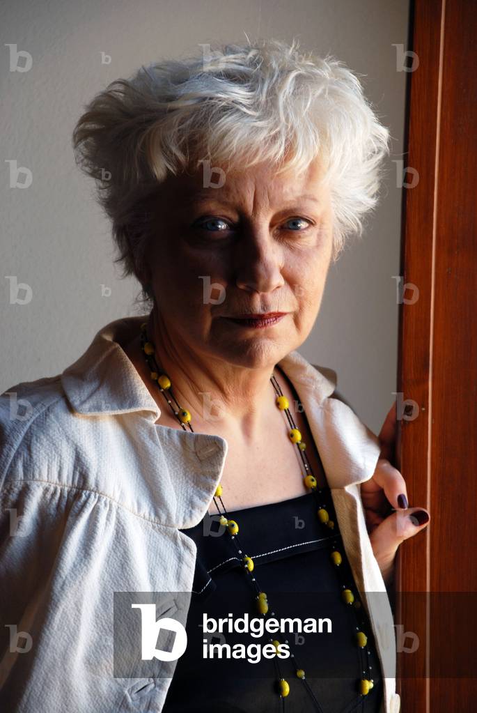 Portrait of Anne Marie Garat (Anne-Marie), French writer in 2009.