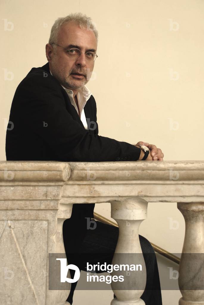 Immagine di Fotografia "Ritratto di Francesco Bonami nel settembre 2009.", b/w