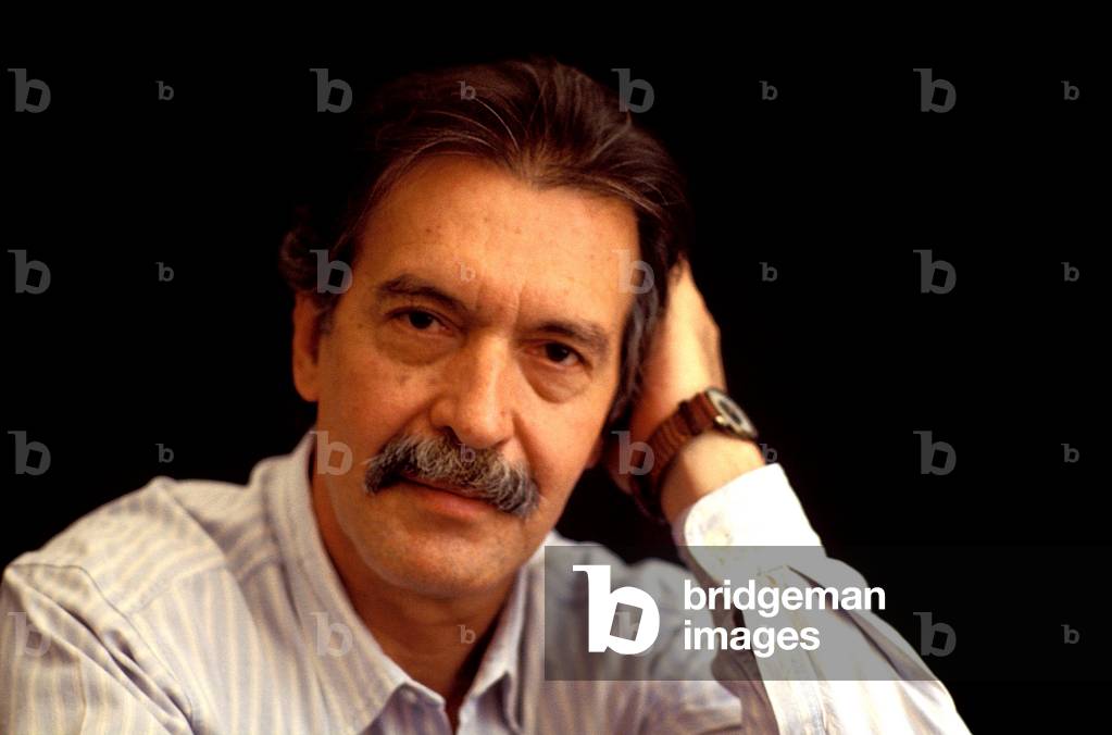Portrait of the Argentine writer Rolo Diez (born 1940)