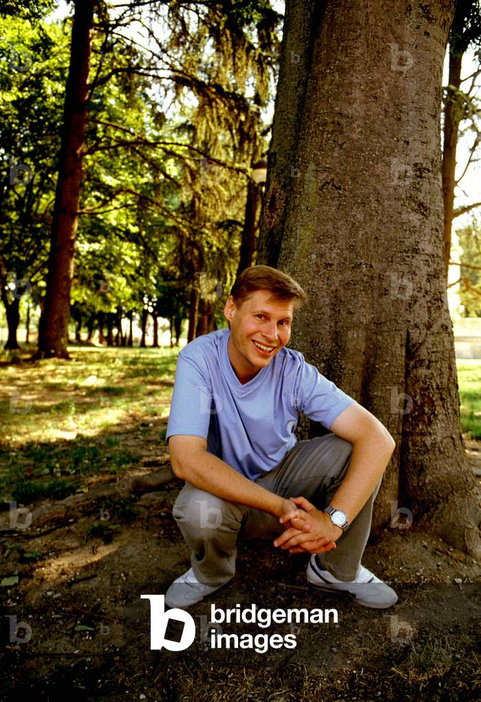 Portrait of Nick Arnold English writer.