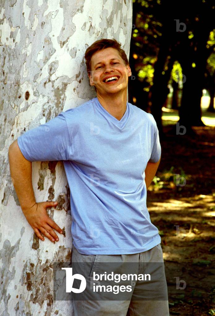 Portrait of Nick Arnold English writer.