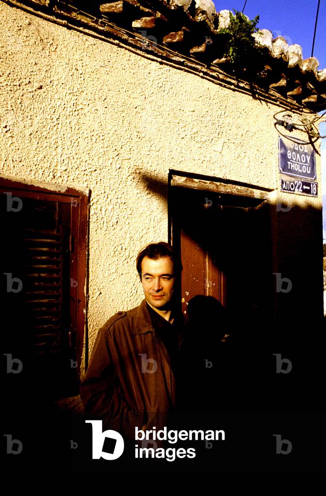 Portrait of the Greek writer Chimonas Thanasis (born 1971).