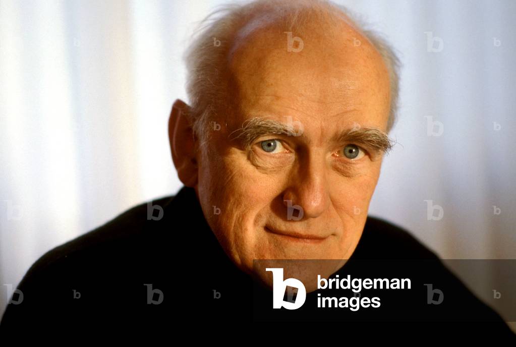 Portrait of American writer Donald E. Westlake around 1990.