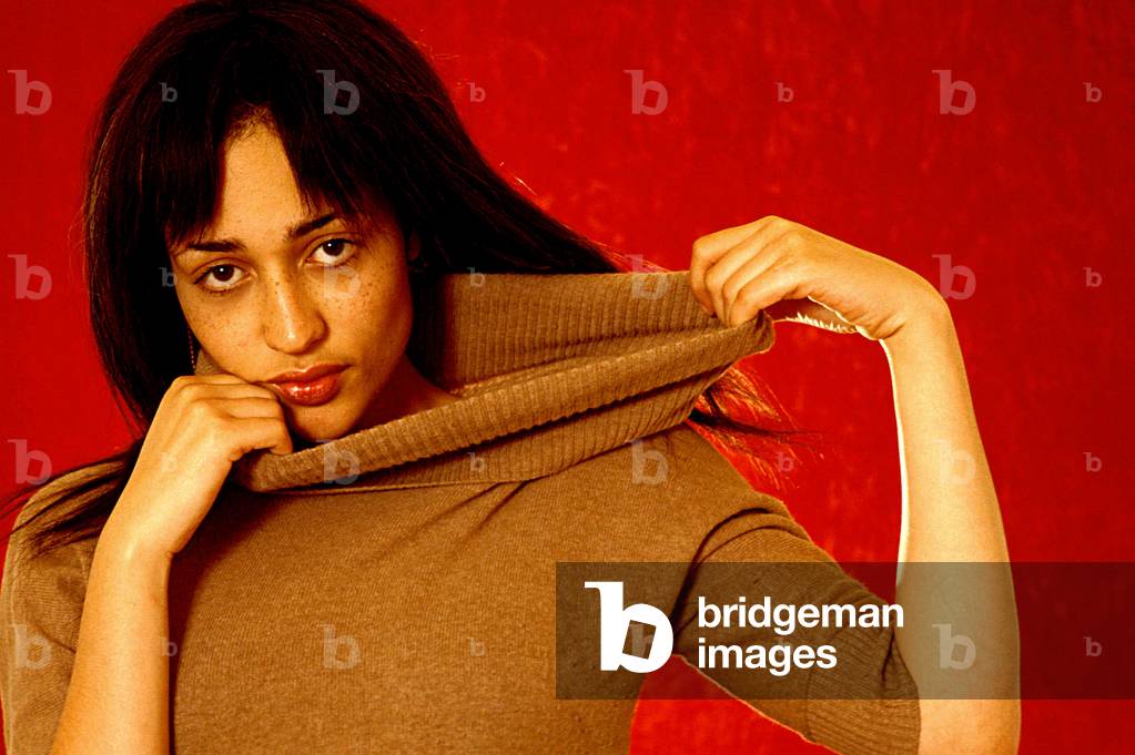 Portrait of the British writer Zadie Smith 'born in 1975).