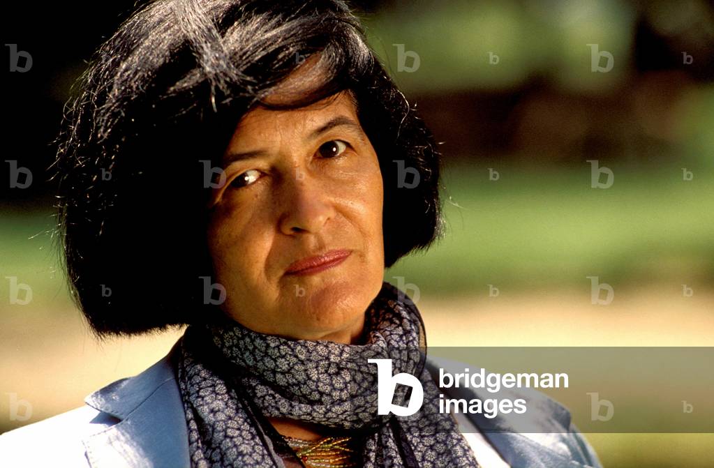 portrait of Grazia Cherchi, Italian writer.