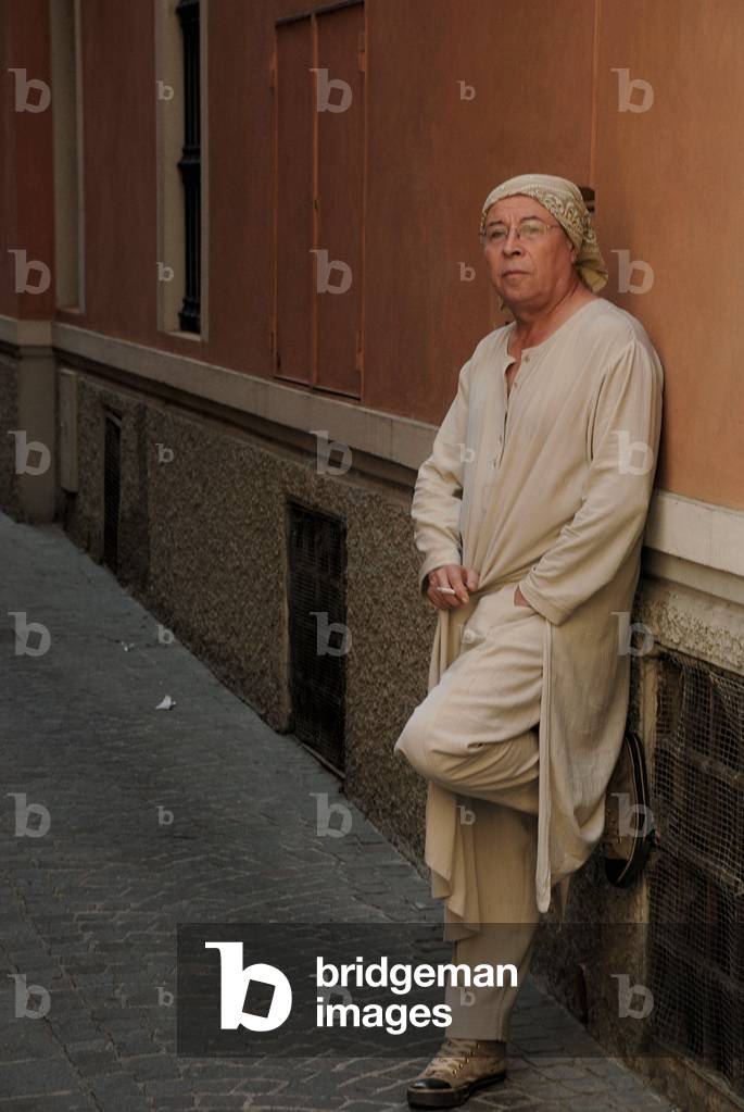 Portrait of the writer Pedro Lemebel. Photography 09/2008