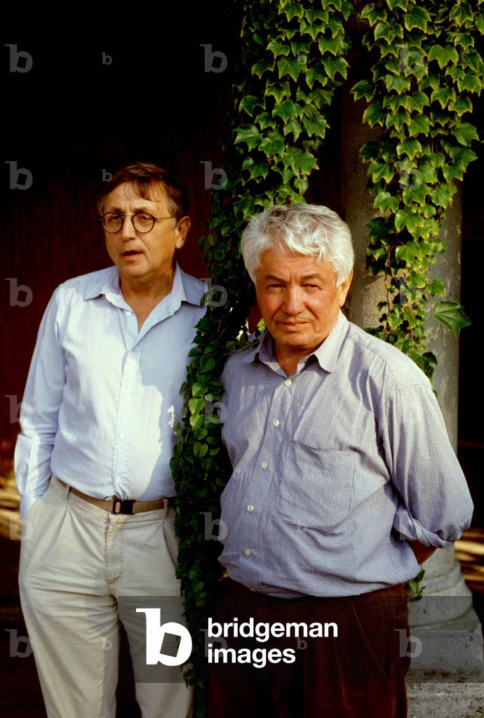 Portrait of Jiri Menzel and writer Vladimir Voinovich (Vojnovic).