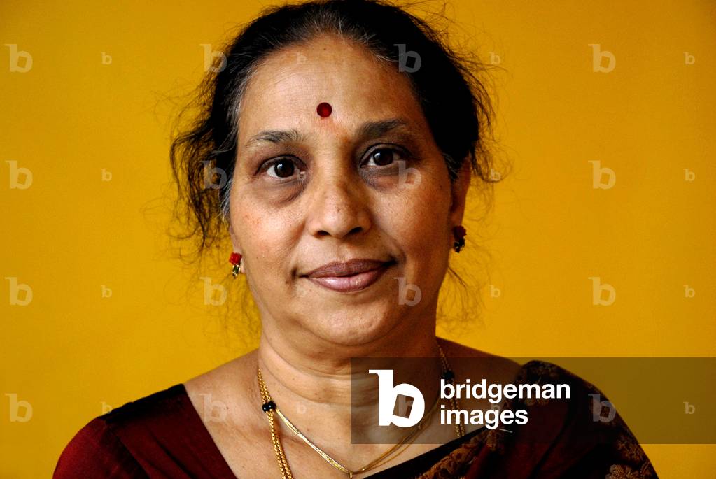 Portrait of the writer Gayathri Murthy. Photography May 2008.