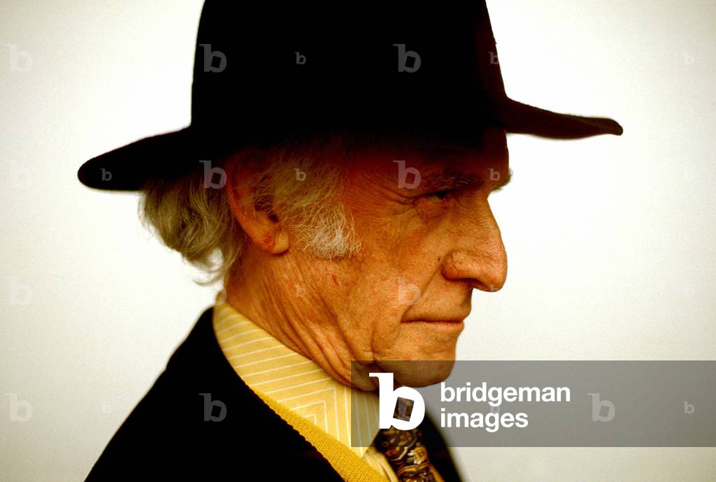 Portrait of the writer, psychanalist and master in Zen meditation Jacques Brush.