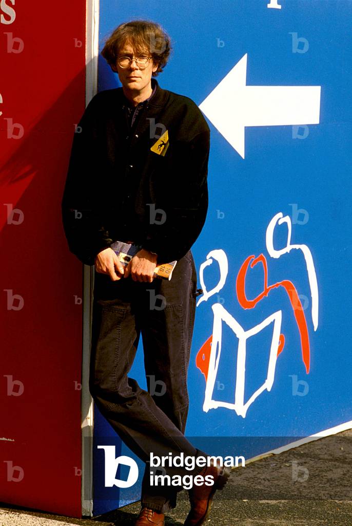 Portrait of American writer William Gibson