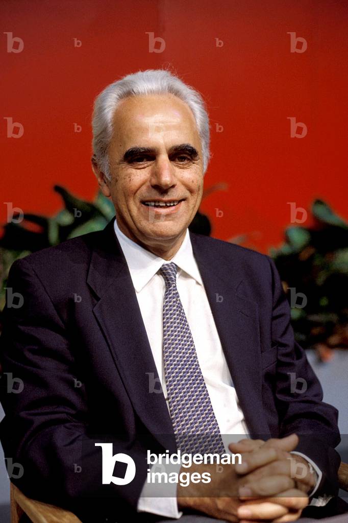 Portrait of the Italian historian and politician Pietro Scoppola (1926-2007)