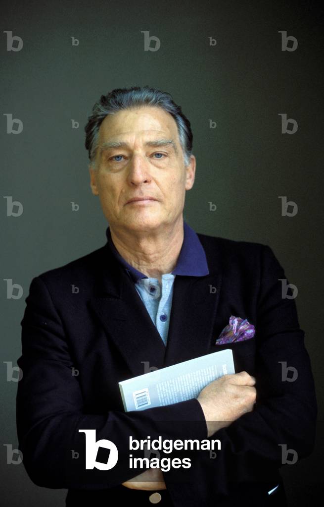 Portrait of the Italian painter and writer Emilio Tadini (born 1927).