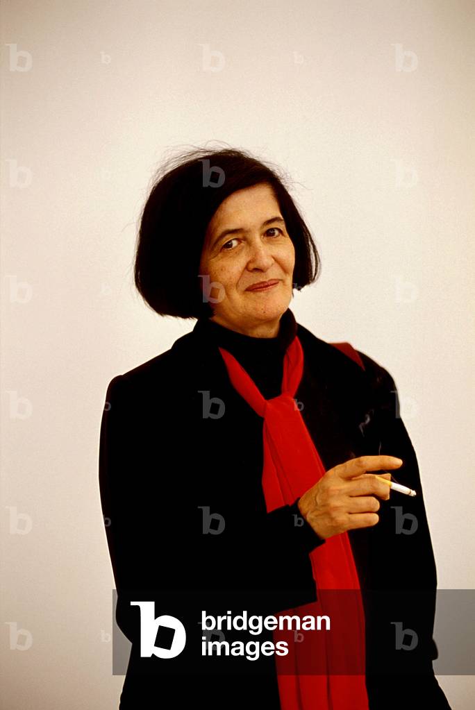 portrait of Grazia Cherchi, Italian writer.