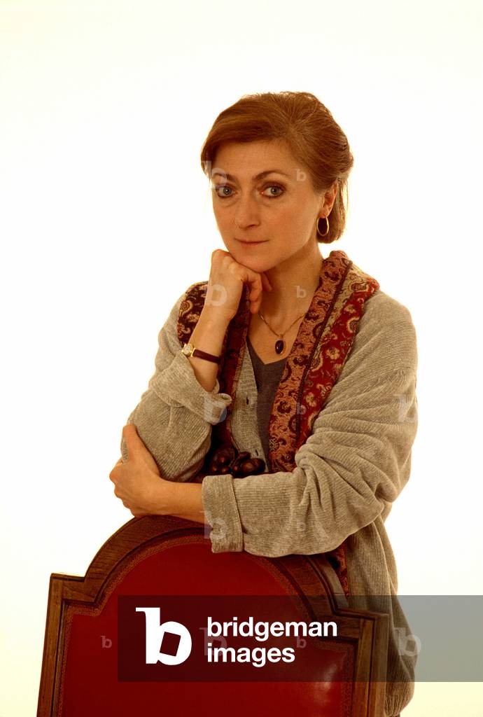 Portrait of the writer Sylvie Germain around 2000.