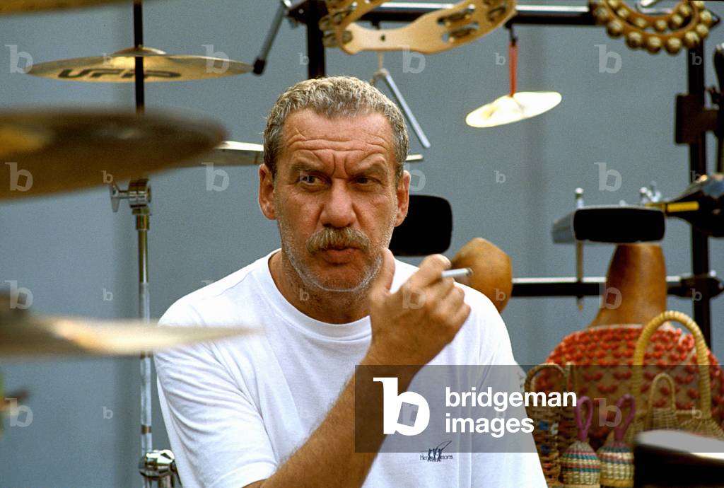 Portrait of the Italian composer author Paolo Conte.