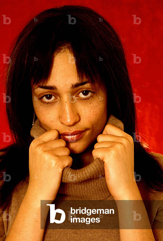 Portrait of the British writer Zadie Smith 'born in 1975).