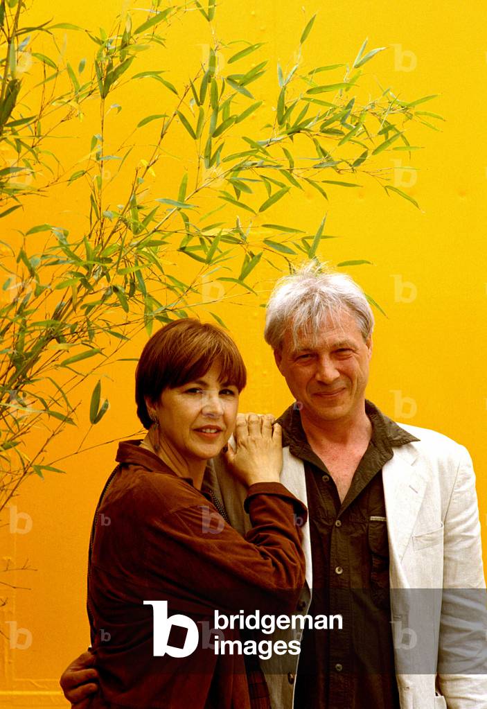 Portrait of Quebecois writer Gaetan Soucy (born 1958) and Italian comedian Ottavia Piccolo (born 1949)