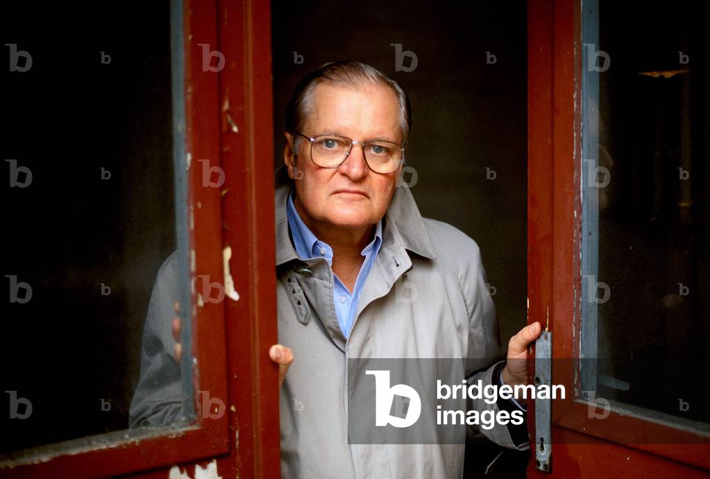 Portrait of John Ashbery American writer in 2007.