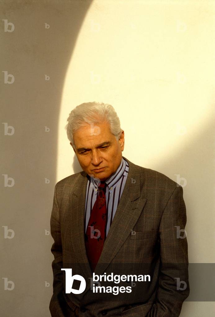 Portrait of Jacques Derrida (1930-2004), French philosopher.