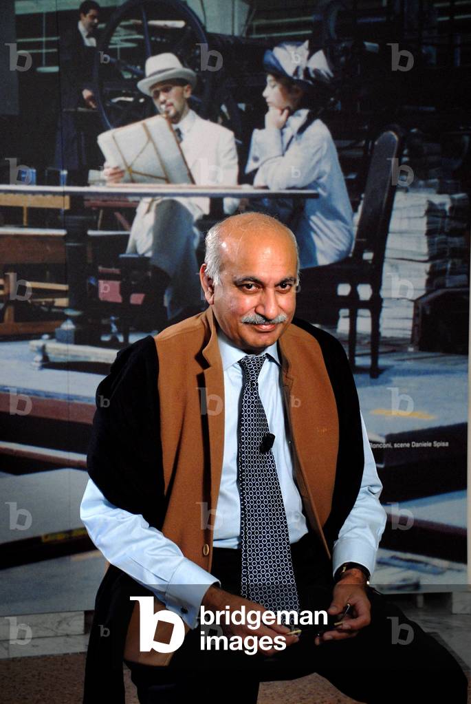 Portrait of Mubashar Jawed Akbar, indian journalist and author, May 2008