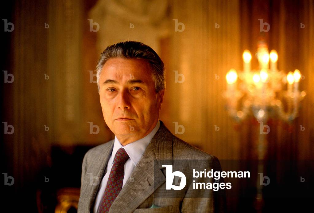 Portrait of Alberto Arbasino Italian writer.