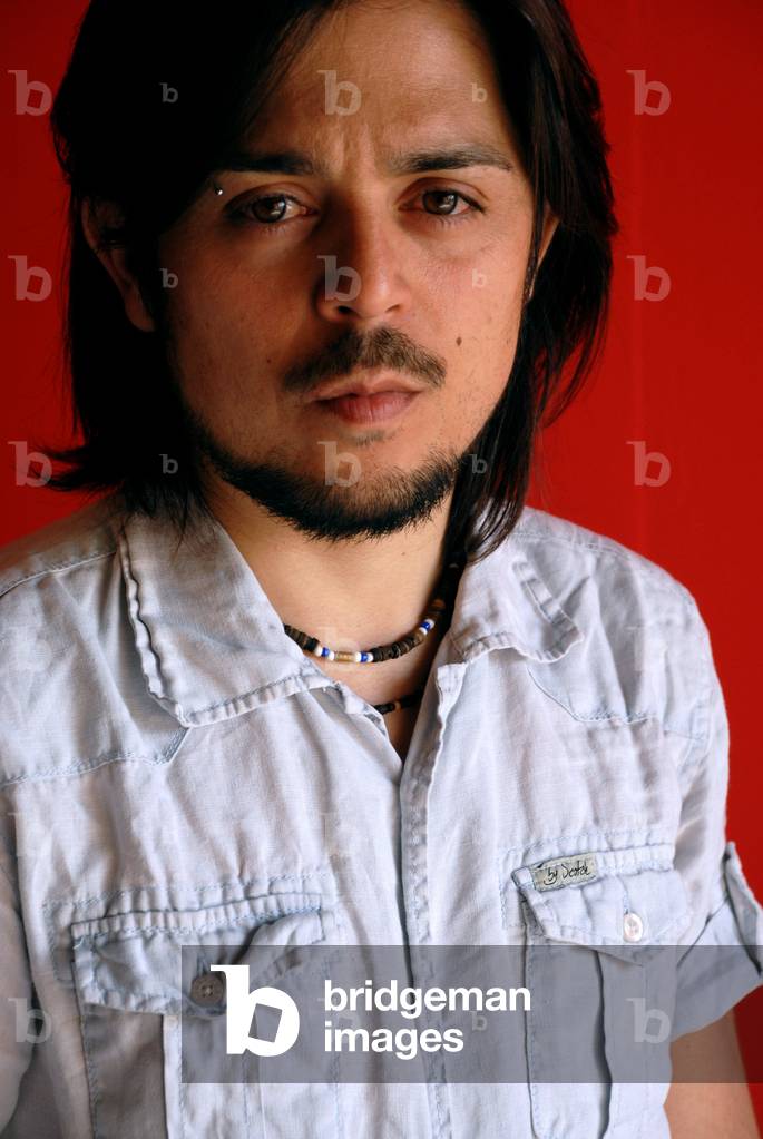 Portrait of writer Flavio Soriga in May 2008