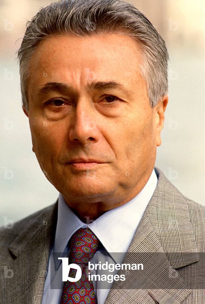 Portrait of Alberto Arbasino Italian writer.