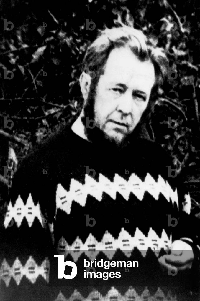 Portrait of Alexander Issaevich Solzhenitsyn (Solzhenitsin 11 December 1918-3 August 2008) Russian writer.