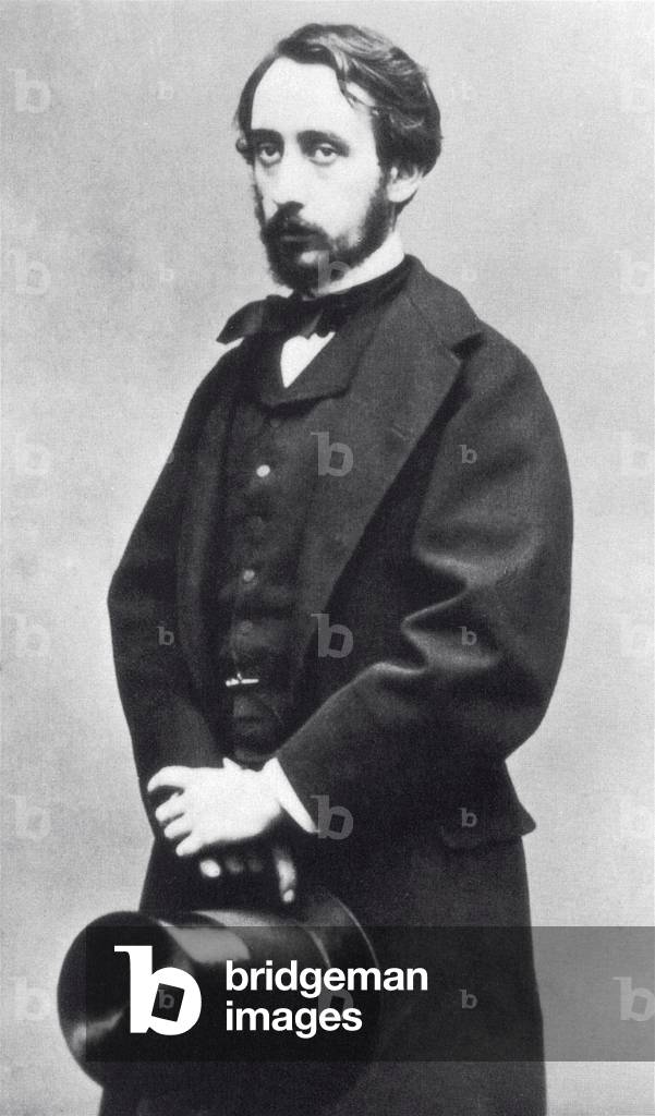 The french painter and sculptor Edgar Degas (Paris 1834 - 1917) (b/w photo)