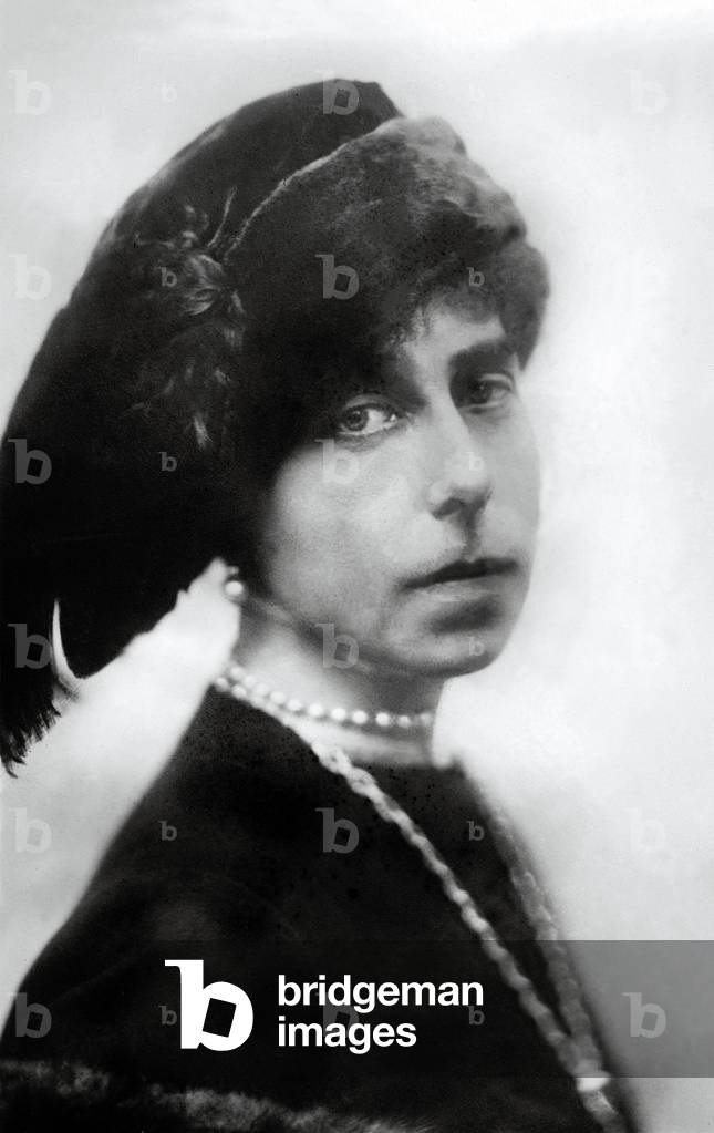 Portrait of the Great Duchess of Russia Victoria Melita of Saxony-Coburg-Gotha Romanov (Saxony Cobourg Gotha) (1876-1936) in 1914
