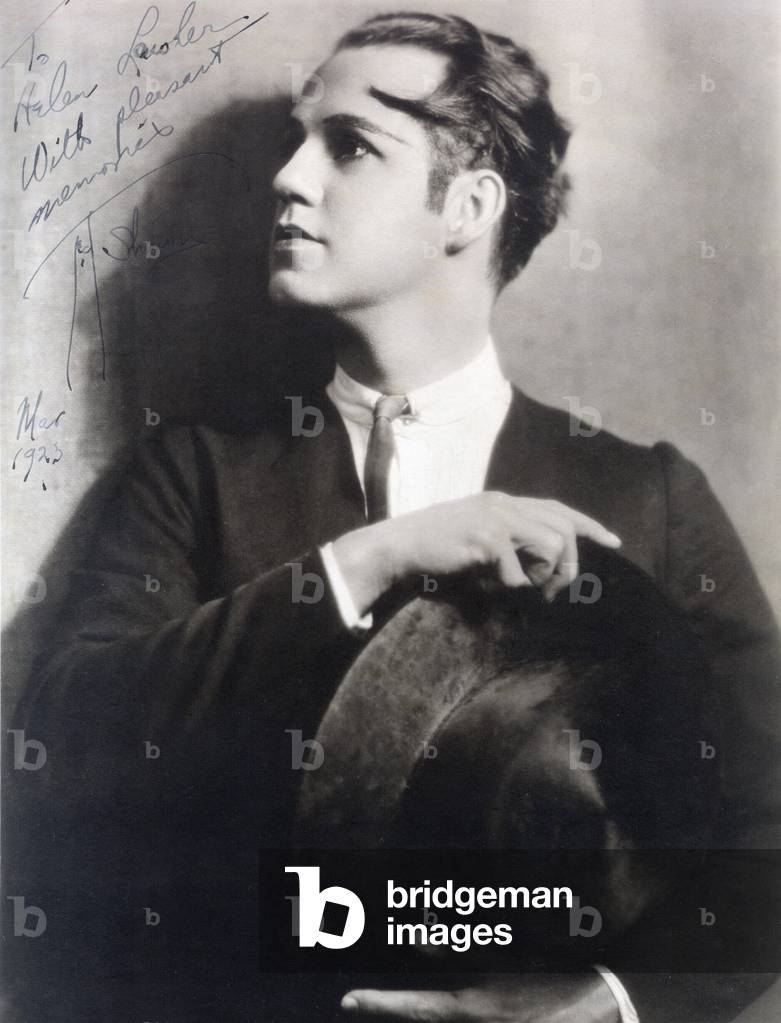 Portrait of American dancer Ted Shawn (1891-1972) in 1925.