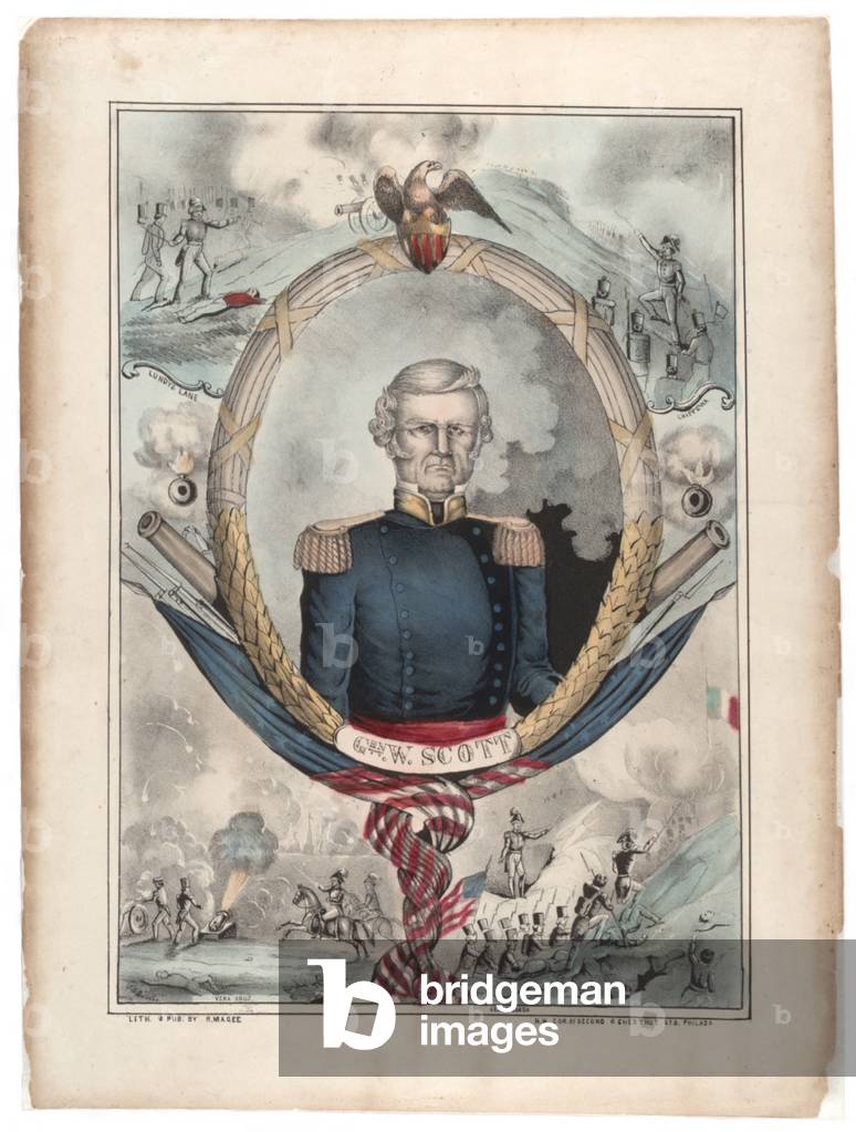 General W. Scott (colour litho)