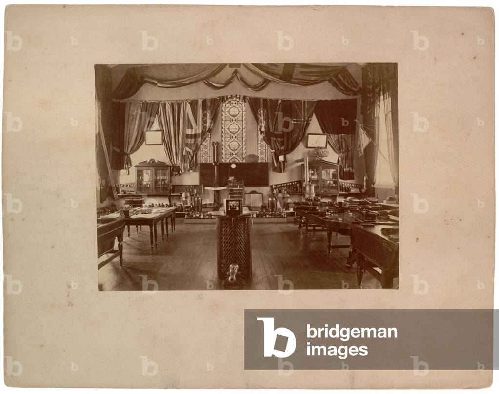 Gunnery model room, c.1870 (sepia photo)