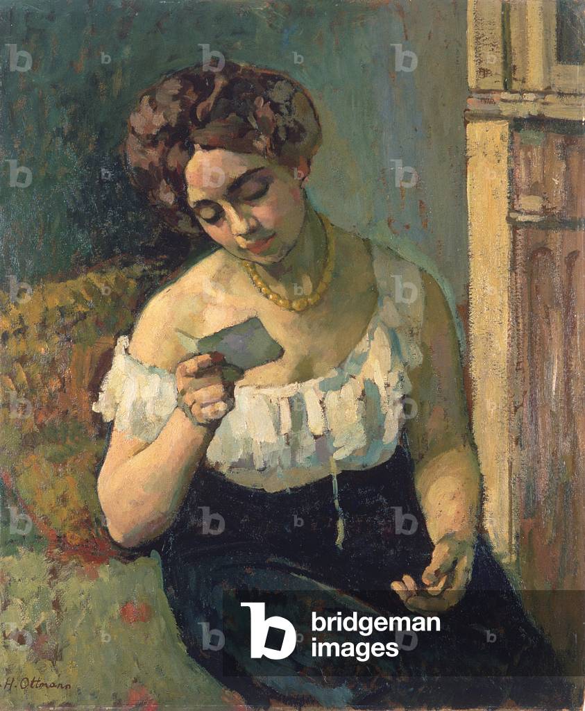 Image de Peinture représentant La Lettre, 1903 par Henri Ottmann