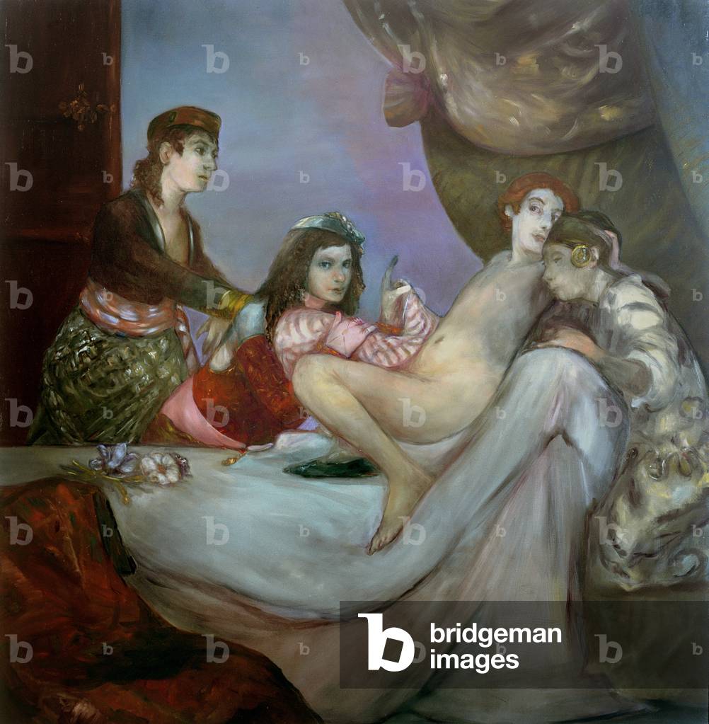 Die junge Casanova (öl auf leinwand)