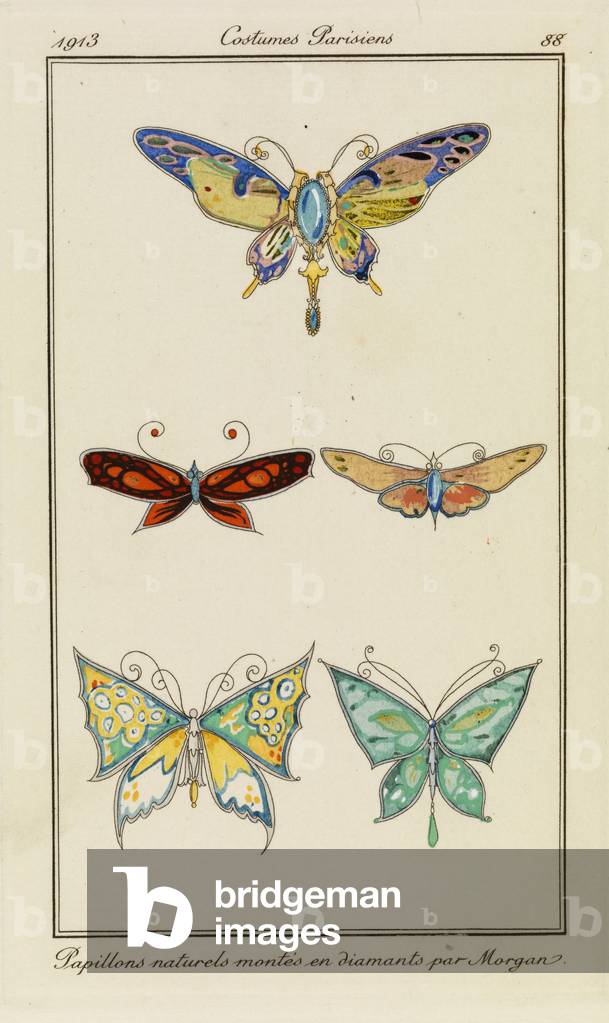 Plate 88 from 'Costumes Parisiens', 1913 (pouchoir print)