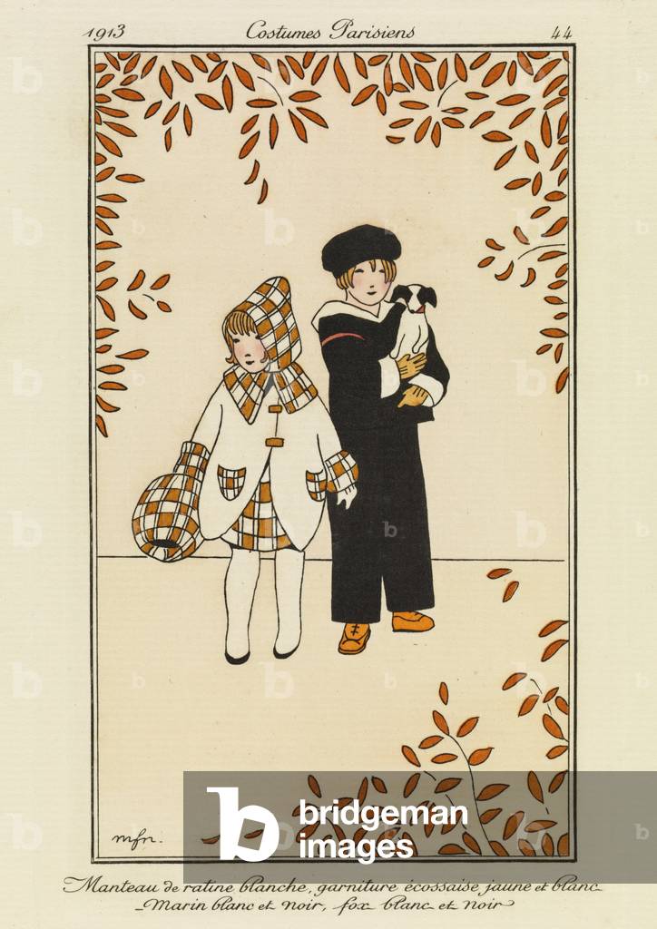 Plate 44 from 'Costumes Parisiens', 1913 (pouchoir print)