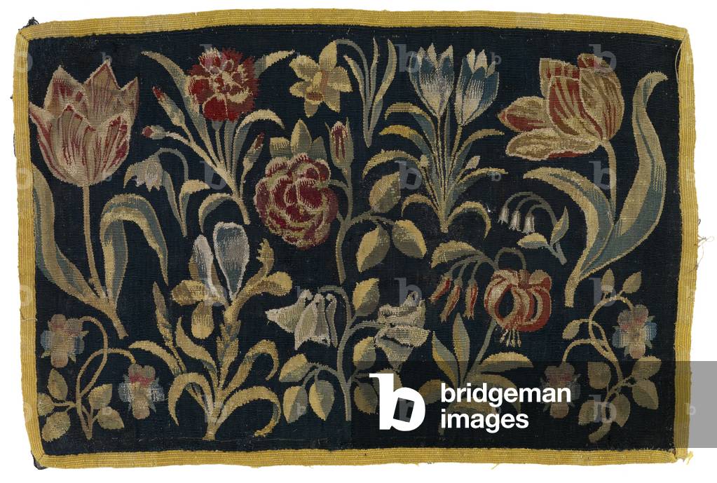 Floral tapestry panel, made possibly in Holland, late 18th century (wool) 