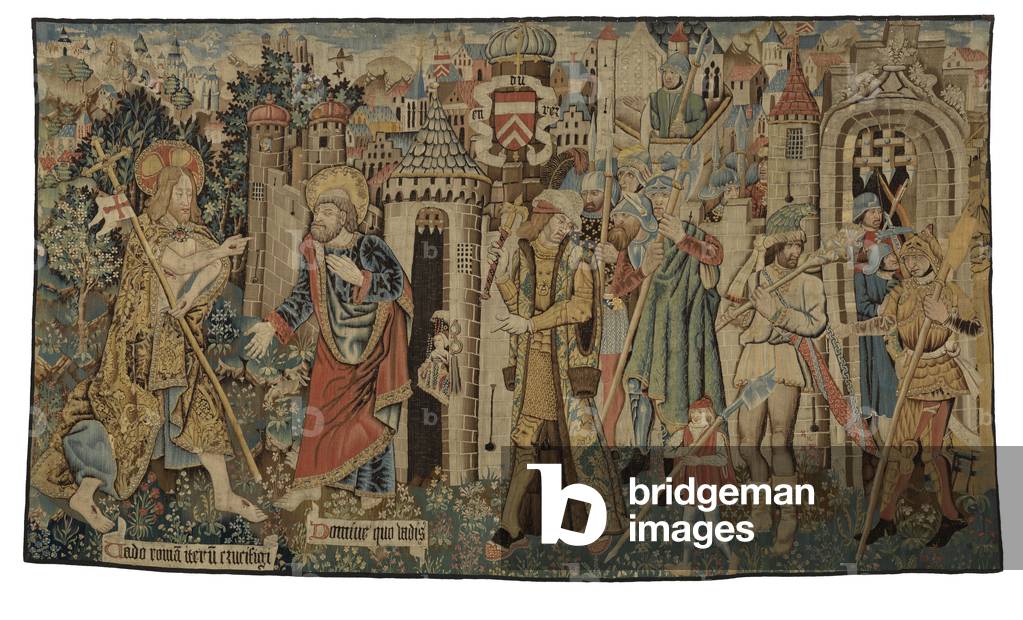 Tapestry, St Peter's Miraculous Escape from Prison or Quo Vadis, made possibly in Tournai, Belgium, c.1475 (wool)