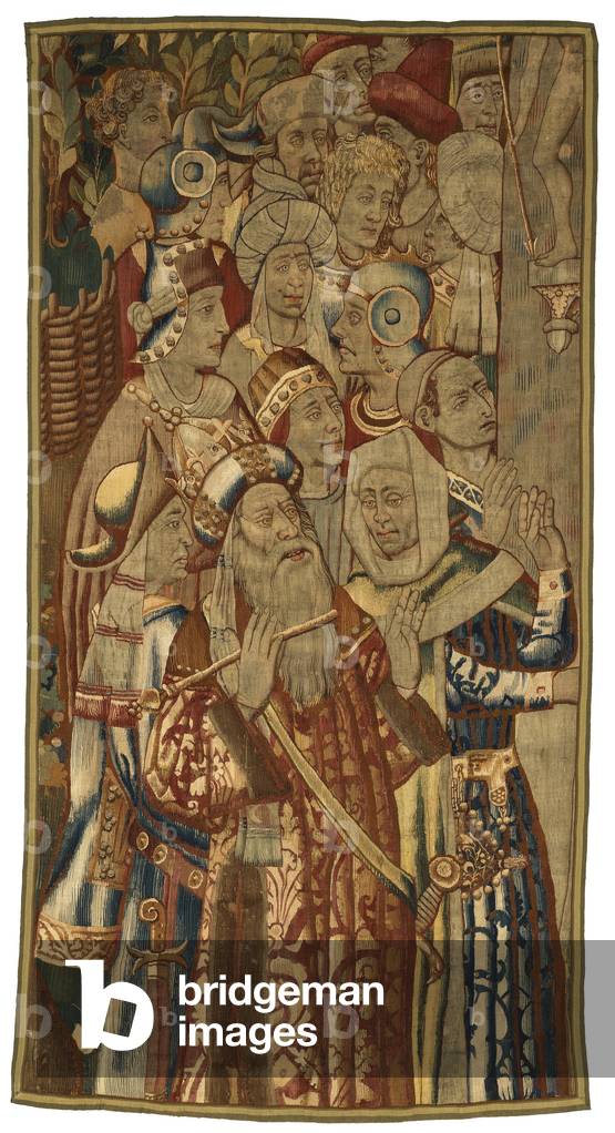 Tapestry, A Jewish Gathering, made in Flanders, Belgium, possibly mid 15th century (wool)