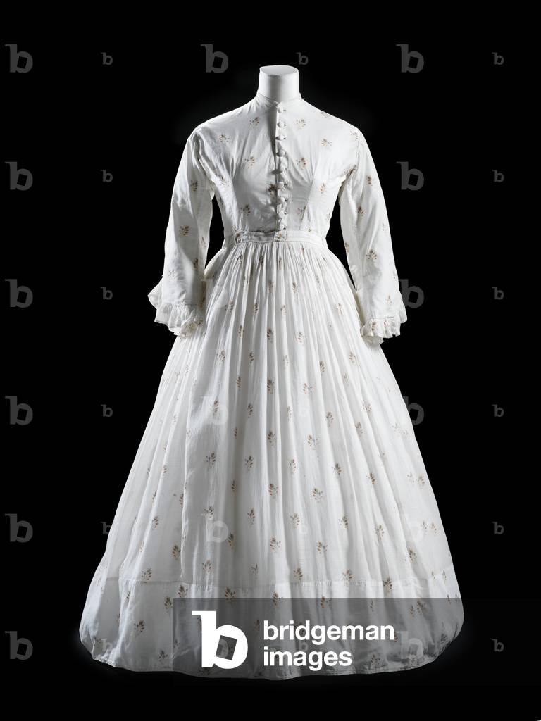 Dress, c.1865 (cotton)