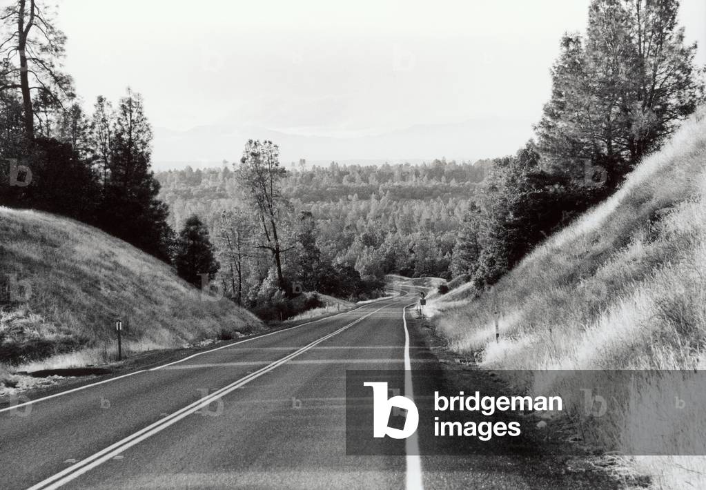 California Highway, CA, 2006 (b/w photo)