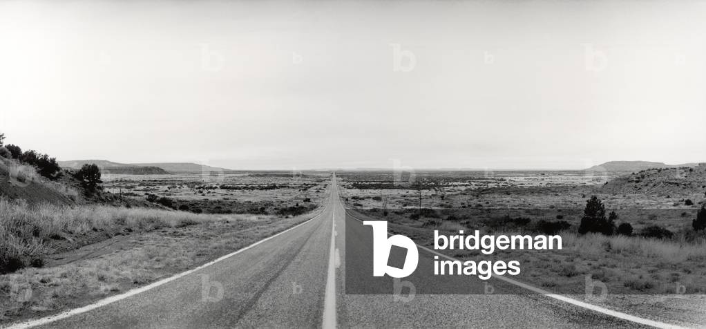 Highway, 100 mph, New Mexico, 2006 (b/w photo)