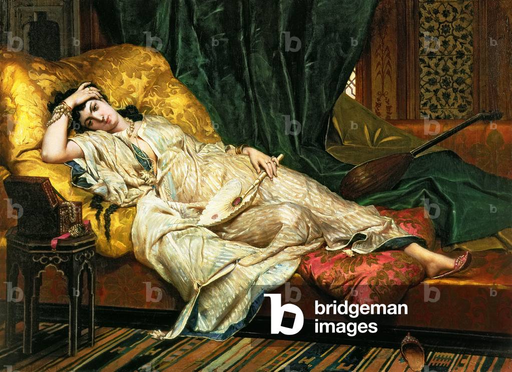 Odalisque with a Lute, 1876 (oil on canvas)