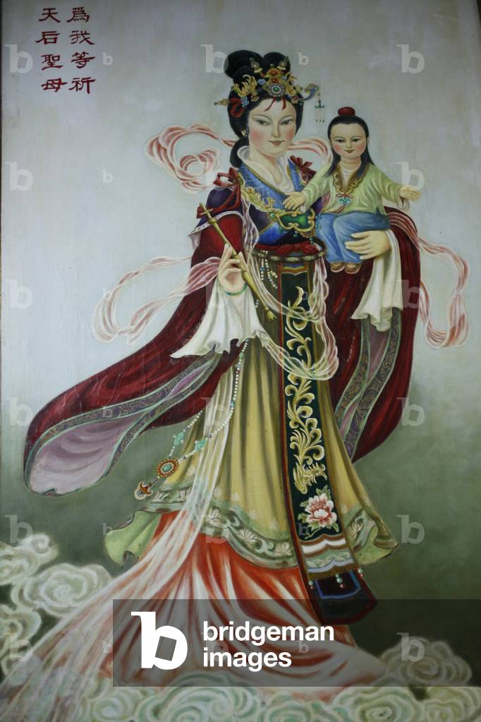 Kun Iam goddess in Saint Francois-Xavier chapel in Coloane